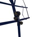 On Stage Blue Folding Adjustable Music Stand with Rain Wear Carrying Bag