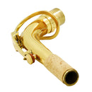 Replacement Parts Saxophone Bend Neck & Cleaning Cloth & Cork Grease for Sax Maintenance
