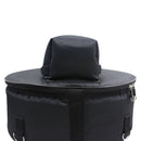 Black 14" Snare Drum Kit Bag with Portable Shoulder Straps & Side Pocket