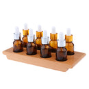 Montessori Materials Wooden Tray w/ 8 Bottles for Kids Child Taste Training