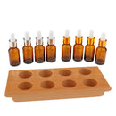 Montessori Materials Wooden Tray w/ 8 Bottles for Kids Child Taste Training