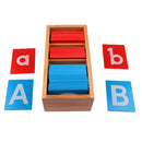 Kids Montessori Materials Kindergarten Teaching Aids a-z A-Z Alphabet Box
