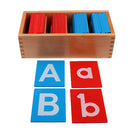 Kids Montessori Materials Kindergarten Teaching Aids a-z A-Z Alphabet Box