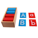 Kids Montessori Materials Kindergarten Teaching Aids a-z A-Z Alphabet Box