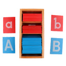 Kids Montessori Materials Kindergarten Teaching Aids a-z A-Z Alphabet Box