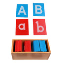Kids Montessori Materials Kindergarten Teaching Aids a-z A-Z Alphabet Box
