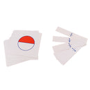 Montessori Preschool Fraction Learning Math Toy Paper Card for Kids Children