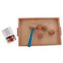 Wood Tray Montessori Daily Life Training Beating Nails for Kids Educational