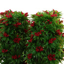 6 Pieces 18cm/7.08'' Red Flower Model Green Tree 1:64 S Scale Architectural Model Supplies Railroad House Park Street Layout Scenery