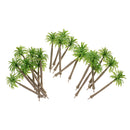 20 Piece Mini Coconut Green Tree Models For Scenery Landscape Layout 1/100