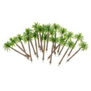 20 Piece Mini Coconut Green Tree Models For Scenery Landscape Layout 1/100