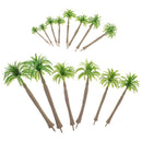 20 Piece Mini Coconut Green Tree Models For Scenery Landscape Layout 1/100