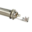 Silver Dual Stereo Long Threaded Barrel Input/Output Jack for Guitar/Bass