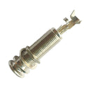 Silver Dual Stereo Long Threaded Barrel Input/Output Jack for Guitar/Bass
