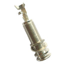 Silver Dual Stereo Long Threaded Barrel Input/Output Jack for Guitar/Bass