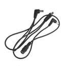 Guitar Pedal DC Power Cables with 3 Right Angle Plugs 30cm/11.81inch Length