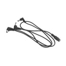 Guitar Pedal DC Power Cables with 3 Right Angle Plugs 30cm/11.81inch Length