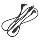 Guitar Pedal DC Power Cables with 3 Right Angle Plugs 30cm/11.81inch Length