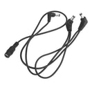 Guitar Pedal DC Power Cables with 3 Right Angle Plugs 30cm/11.81inch Length