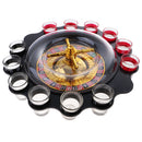 Roulette Wheel Drinking Game with 12 Shot Glasses for Novelty Alcohol Party