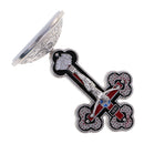 Crucifix Jesus Christ Statue INRI Cross for Car Home Chapel Decoration Ornament Crucifix Silver