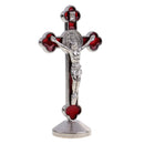 Durable Magnetic Bottom Cross Statue Crucifix Jesus Christianity Accessory 3.14 x 1.77inch