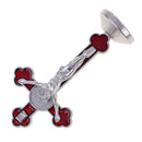 Durable Magnetic Bottom Cross Statue Crucifix Jesus Christianity Accessory 3.14 x 1.77inch