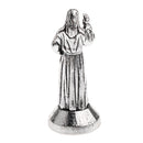 Mini Jesus Christ Statue Alloy Home Decoration Ornament Holy Religious Figurine 1.96'', Silver