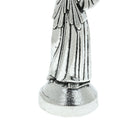 Mini Jesus Christ Statue Alloy Home Decoration Ornament Holy Religious Figurine 2.75'', Silver