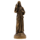 Mini Jesus Christ Statue Alloy Home Decoration Ornament Holy Religious Figurine 5cm Bronze
