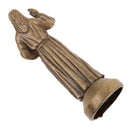 Mini Jesus Christ Statue Alloy Home Decoration Ornament Holy Religious Figurine 2.75'', Bronze