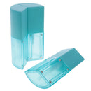 Portable 3 Pieces Press Pump Reusable Travel Size Bottles Set Makeup 288ml Blue
