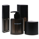 Portable 3 Pieces Press Pump Reusable Travel Size Bottles Set Makeup 288ml Black
