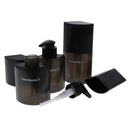 Portable 3 Pieces Press Pump Reusable Travel Size Bottles Set Makeup 288ml Black