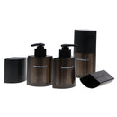 Portable 3 Pieces Press Pump Reusable Travel Size Bottles Set Makeup 288ml Black