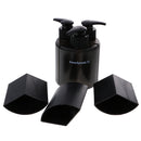 Portable 3 Pieces Press Pump Reusable Travel Size Bottles Set Makeup 288ml Black