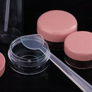 Plastic Refillable Travel Bottles Cream Jars Set for Shower Gel Shampoo Lotion Container Pink