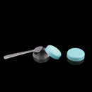 Plastic Refillable Travel Bottles Cream Jars Set for Shower Gel Shampoo Lotion Container Blue