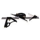 12 inch Combination Tri-Square Ruler Level Stainless Steel Aluminum Measuring Angle Tool Multi-purpose