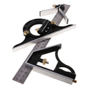 12 inch Combination Tri-Square Ruler Level Stainless Steel Aluminum Measuring Angle Tool Multi-purpose