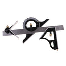 12 inch Combination Tri-Square Ruler Level Stainless Steel Aluminum Measuring Angle Tool Multi-purpose