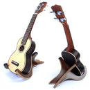 Wooden Foldable Stand Holder Supporter For Ukulele Mandolin Violin Brown