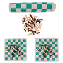 Portable Chess with Roll up Chessboard for Travel Camp Toys 16.92 x 3.14inch M