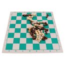 Portable Chess with Roll up Chessboard for Travel Camp Toys 13.77 x 3.14inch Small