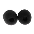 10 Pieces Small Lapel Tie Microphone Sponges Protection Cover 28 x 22 x 8mm Black