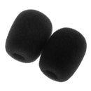 10 Pieces Small Lapel Tie Microphone Sponges Protection Cover 28 x 22 x 8mm Black