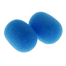 10 Pieces Small Lapel Tie Microphone Sponges Protection Cover 1.1 x 0.86 x 0.31inch Blue