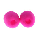 10 Pieces Small Lapel Tie Microphone Sponges Protection Cover 1.1 x 0.86 x 0.31inch Fushcia