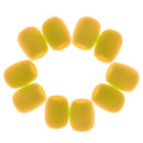 10 Pieces Small Lapel Tie Microphone Sponges Protection Cover 1.1 x 0.86 x 0.31inch Yellow