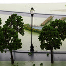 Set of 6 Pieces 1:87 HO Gauge Single Head Model Lamppost/Lamp/Light DIY Park Courtyard Lantern Model Building Kits